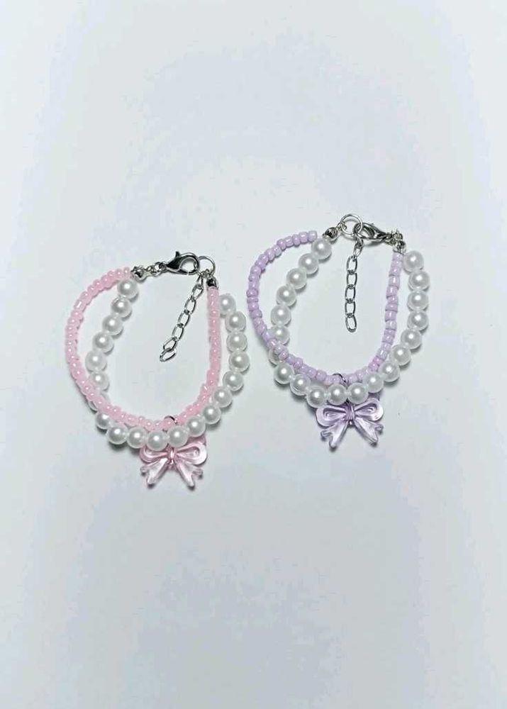 Beaded Bow Bracelets