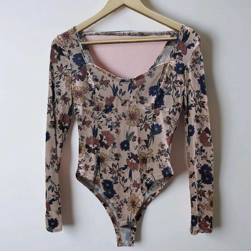 Floral Long Sleeve Bodysuit