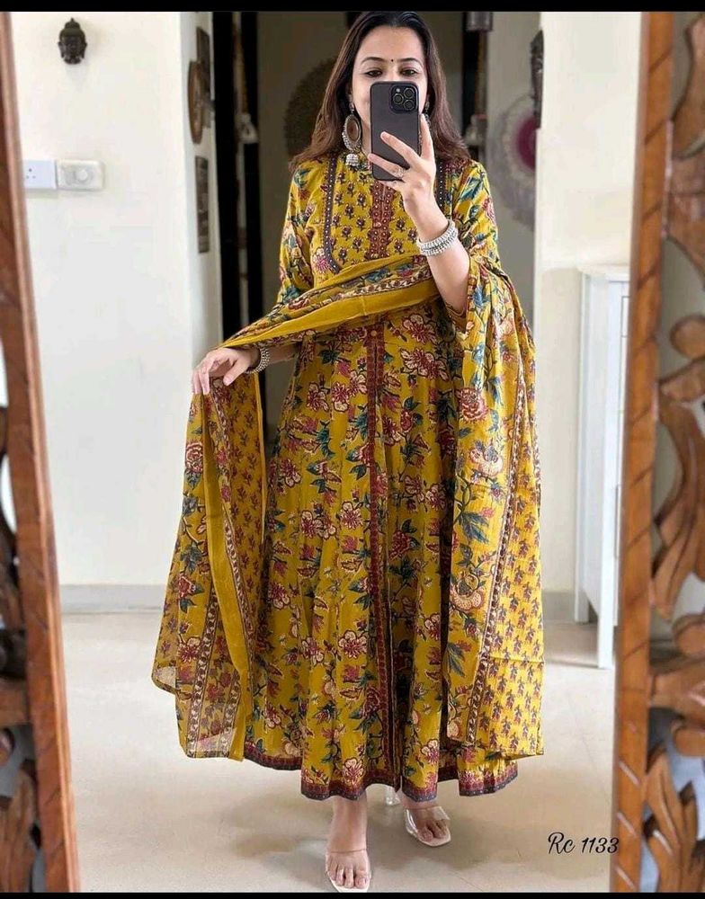 Beautiful Plus Size Anarkali Available In 3 Colour