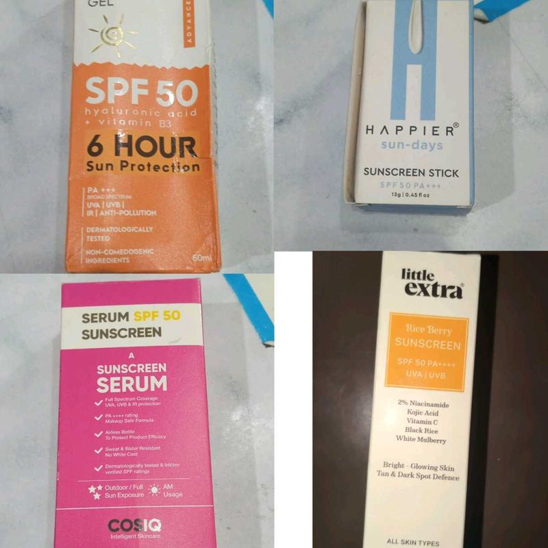 Sunscreen Combos