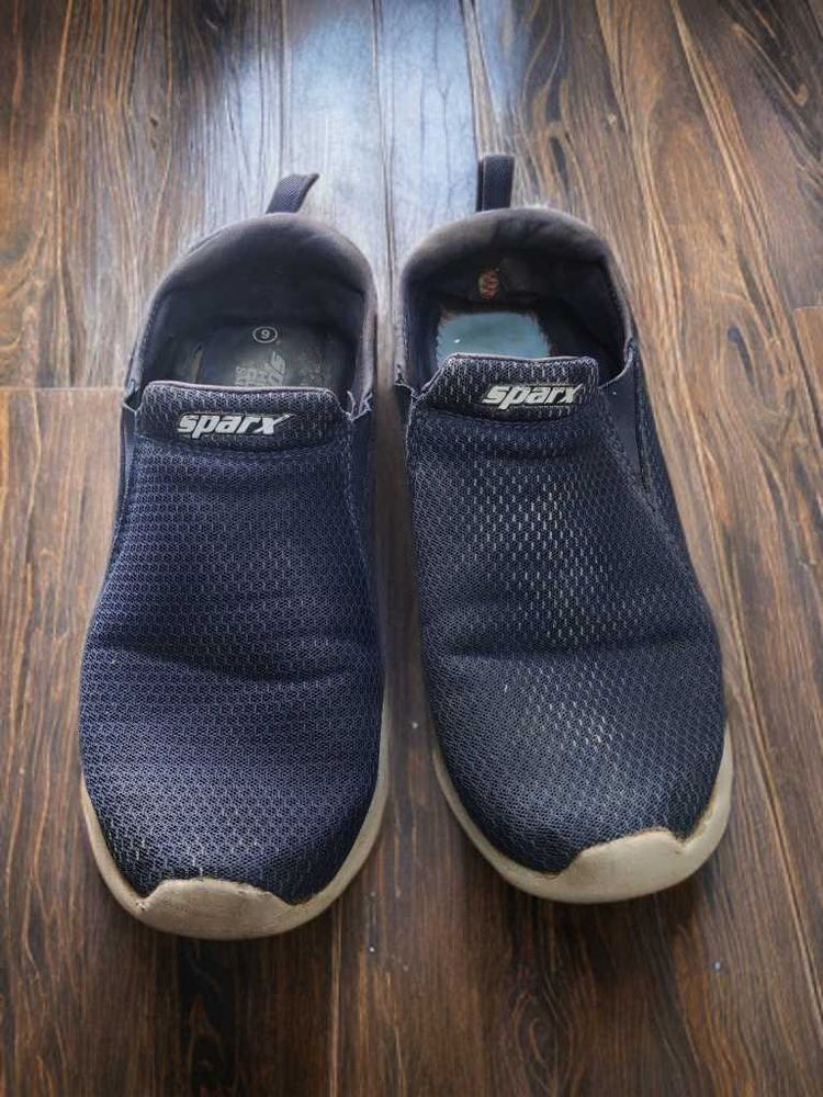 Sparx Navy Slip-On Sneakers