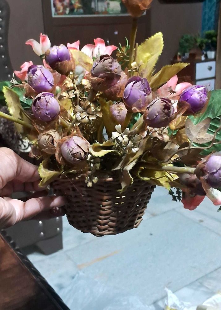Flowers with Basket