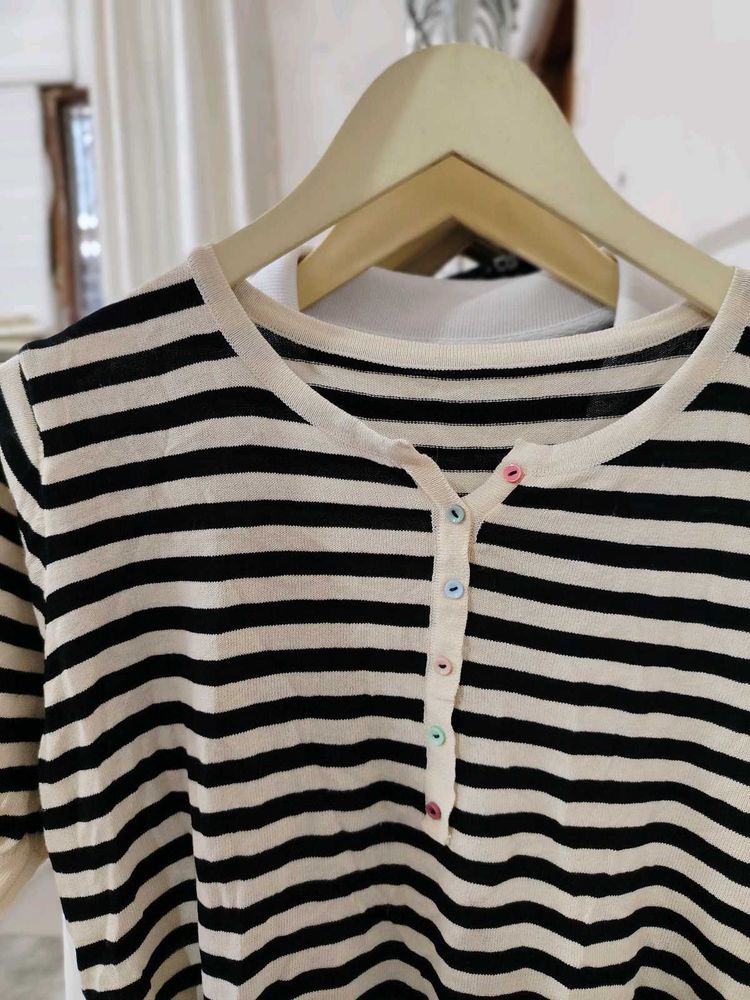 Striped Henley Top