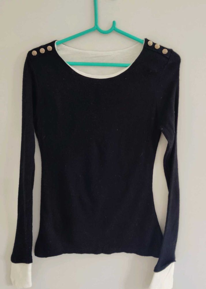 Elegant Black Long Sleeve Top