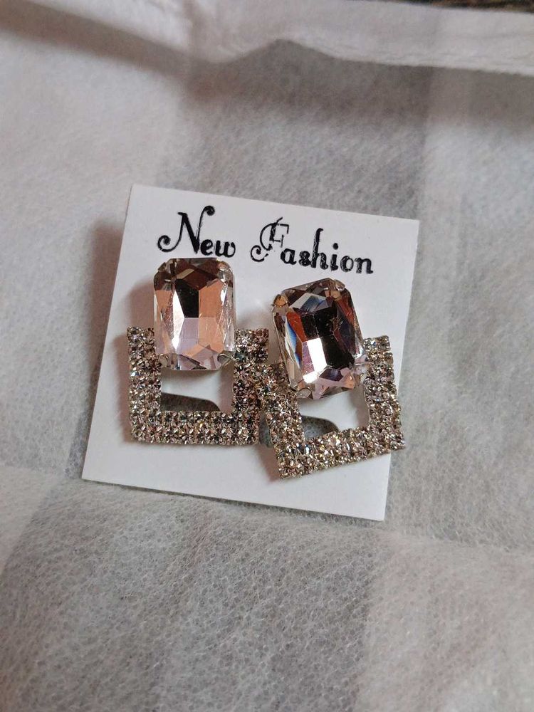 Sparkling Gemstone Earrings