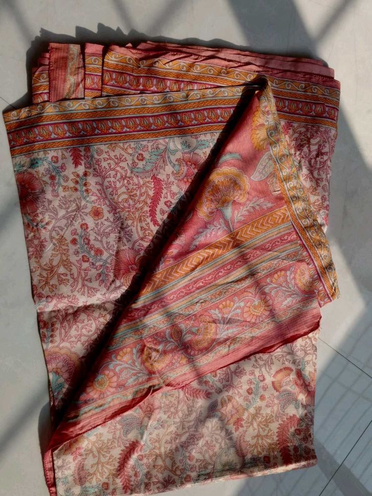 Floral Print silk saree