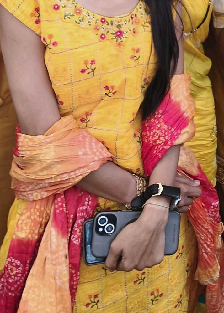 Yellow Embroidered Kurta Set