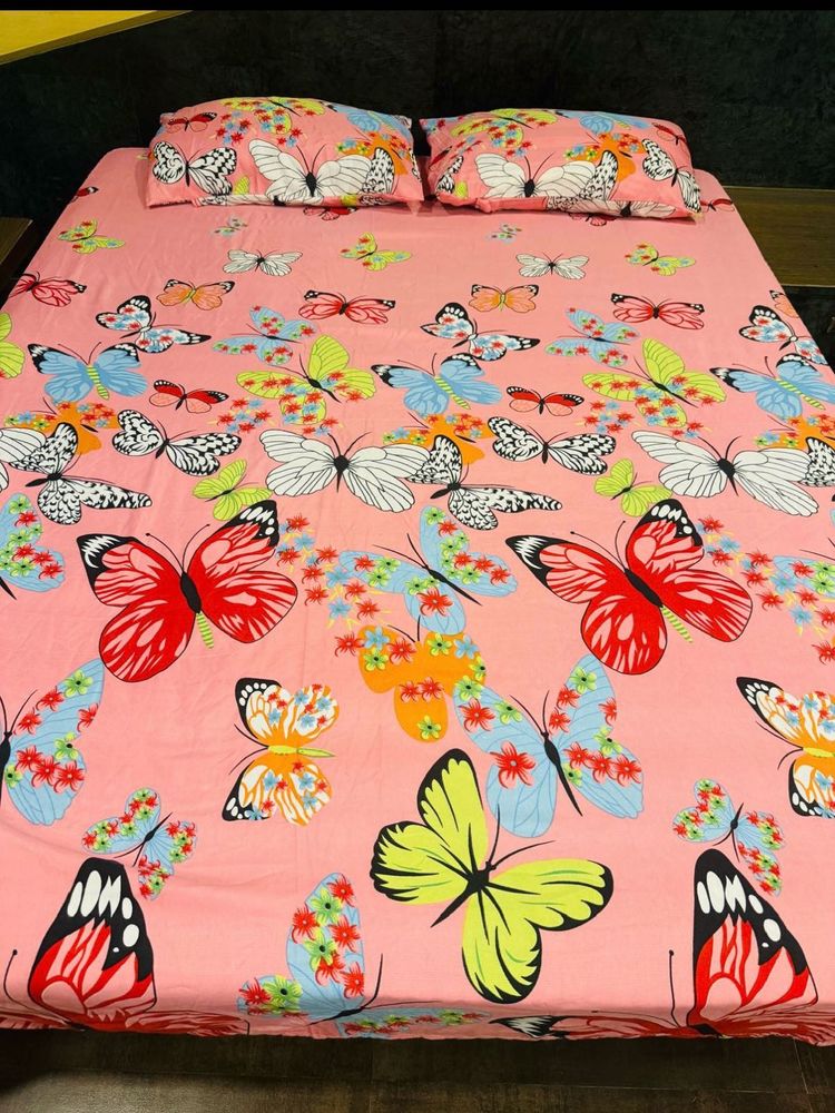 Butterfly Print Bedsheet Set