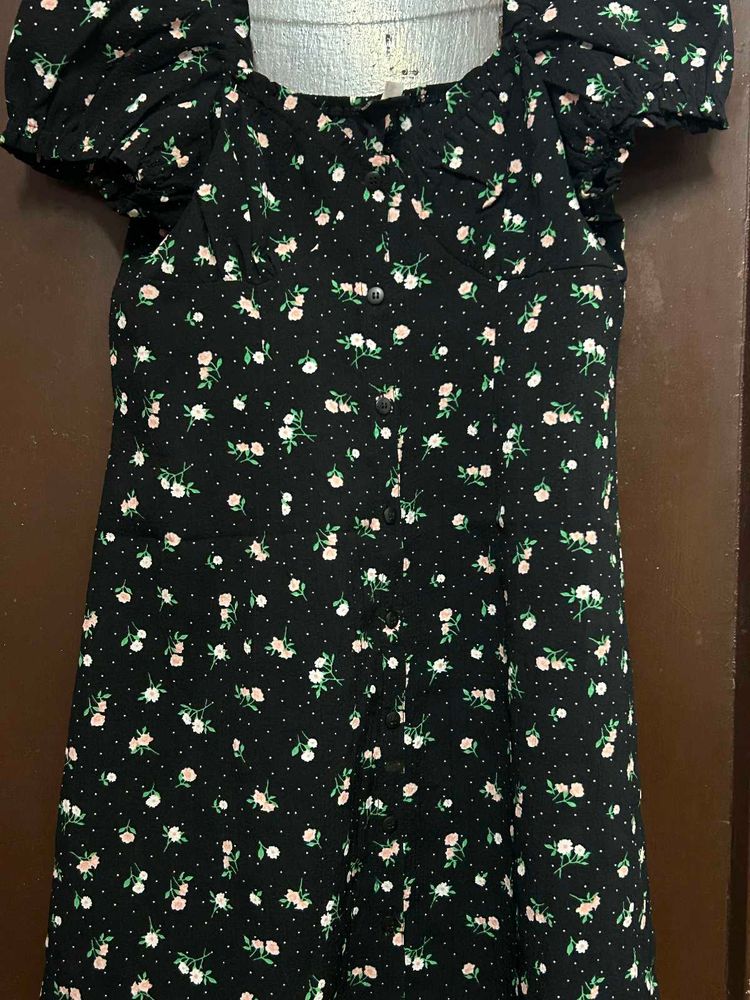Floral Print Mini Dress