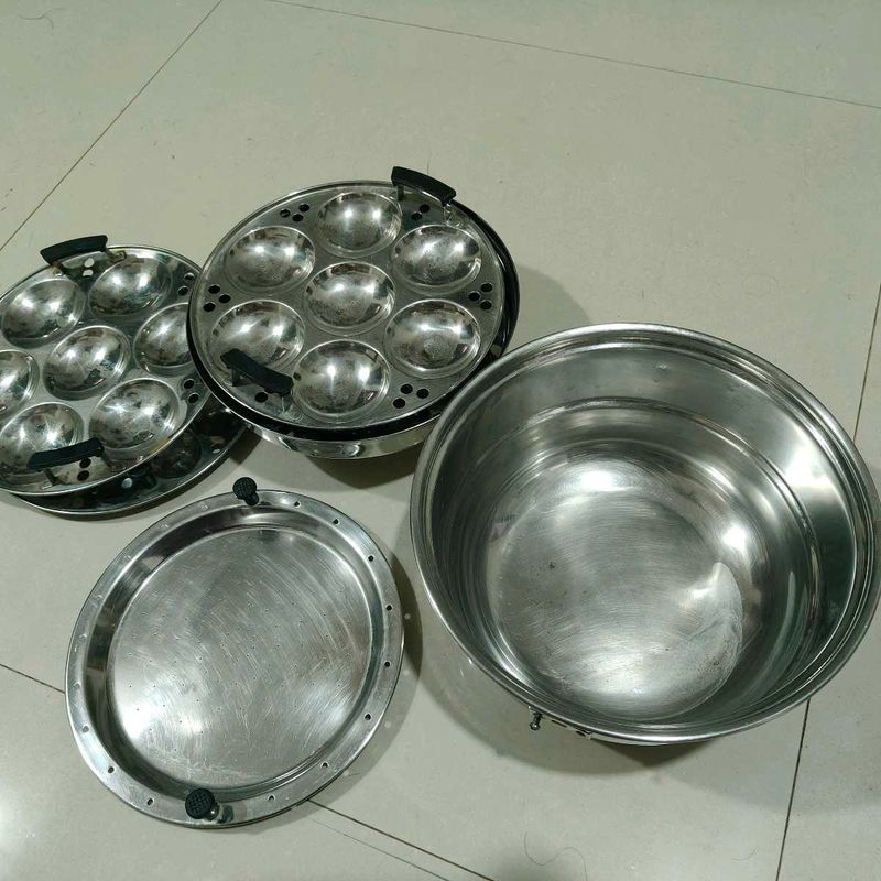 Big Sized Idli Maker With Mini And Steam Plate