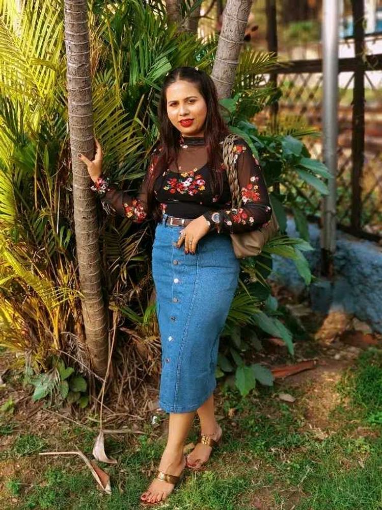 Floral Mesh Top