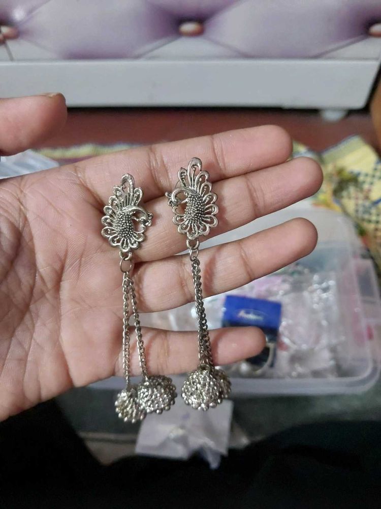 Peacock Dangle Earrings