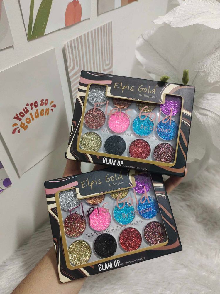 COMBO OF 2 Elpis Gold Glitter Palette✨