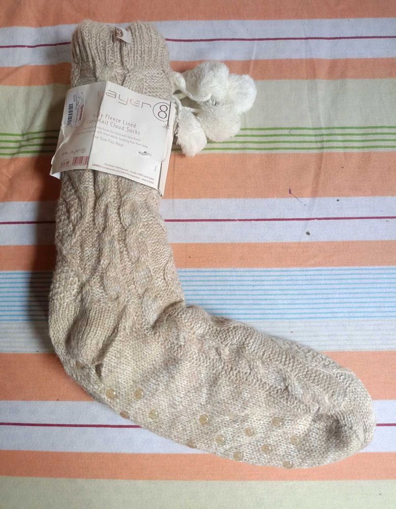 Cozy Cable Knit Socks New 10/10