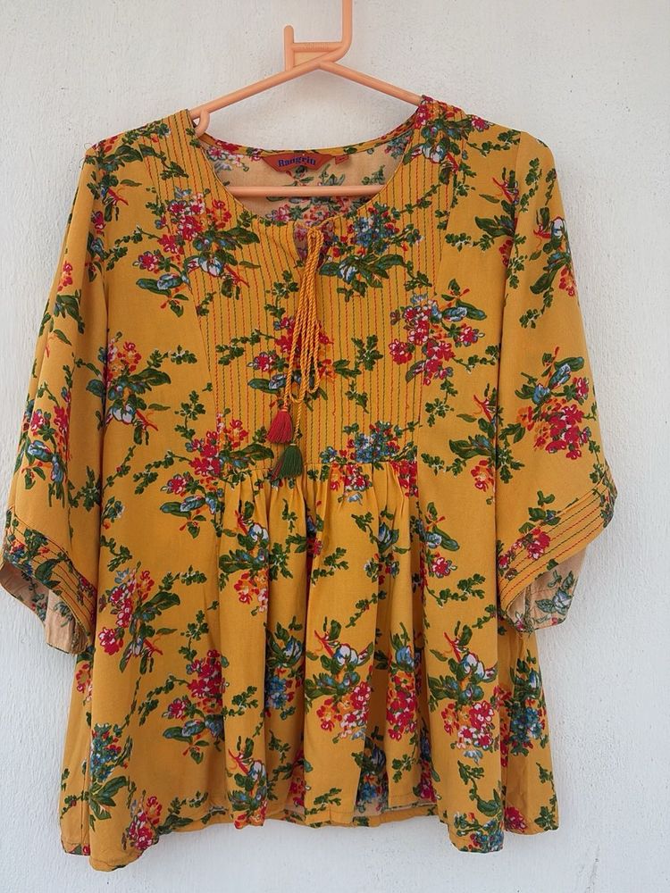 Floral Print Top - Bohemian Style