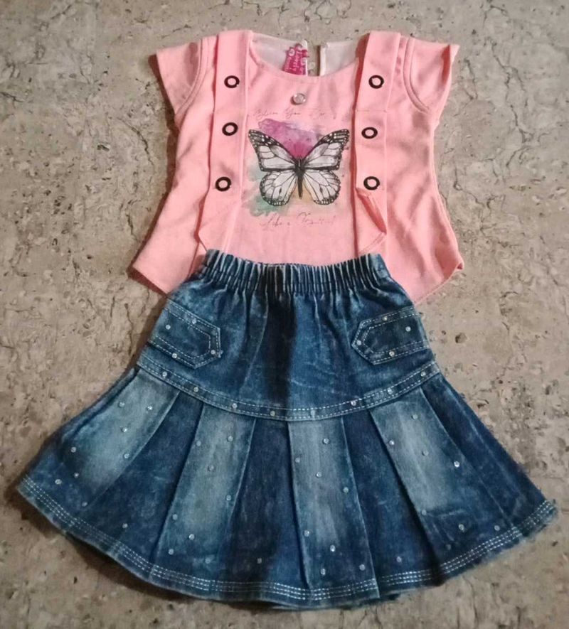 Cute Girls&#39; Outfit Set