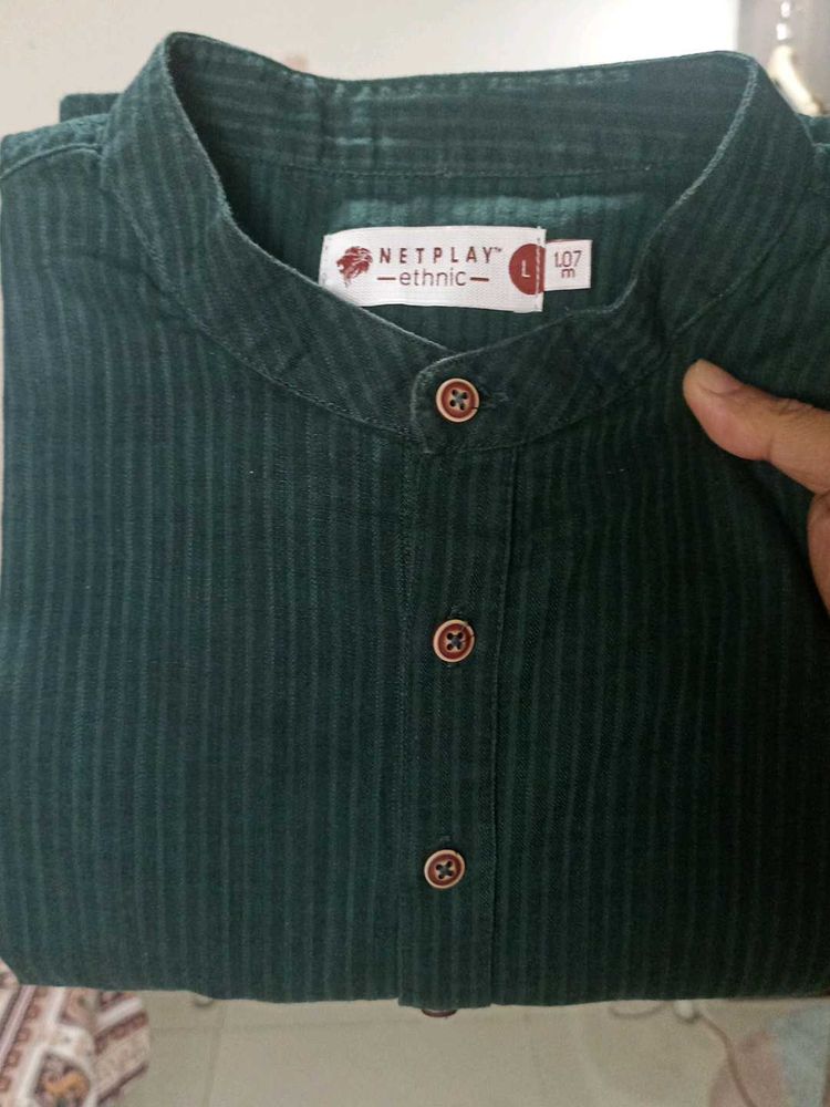 Netplay Ethnic Striped Shirt