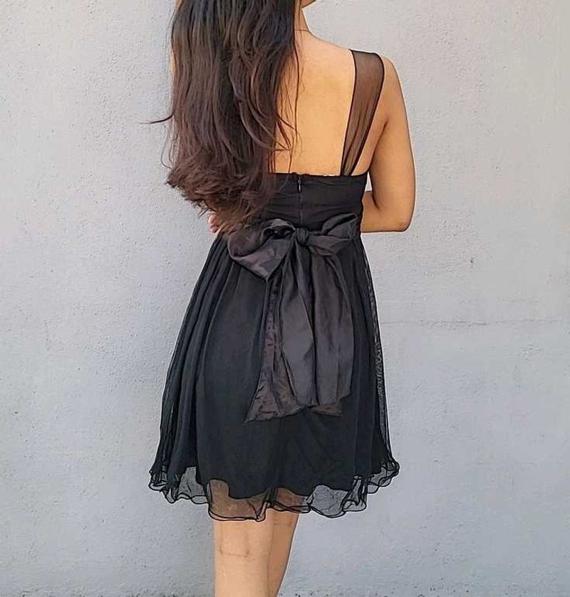Black Tulle Party Dress