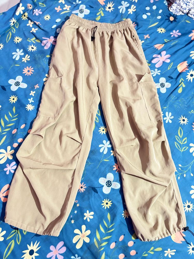 Beige Cargo Pants