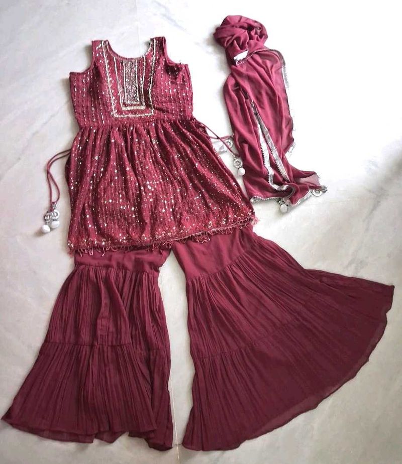Festive Wear Sharara Suit Set
