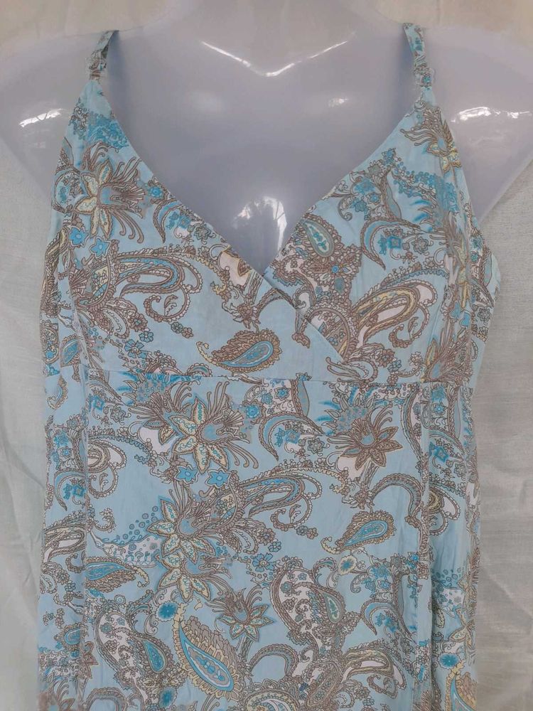 Paisley Sundress - Light Blue