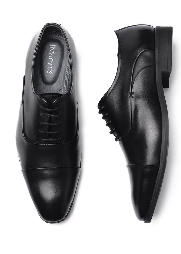 INVICTUS Men Black Formal Oxford Shoes