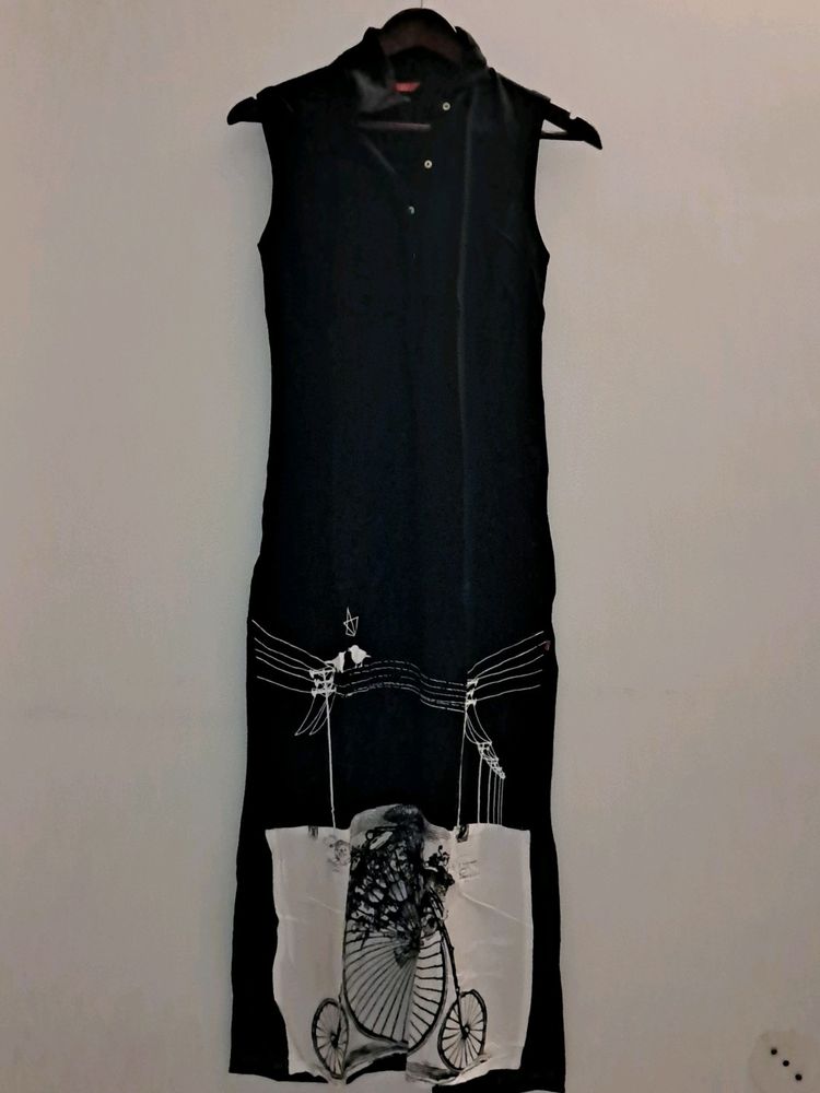 W Black Kurti 2