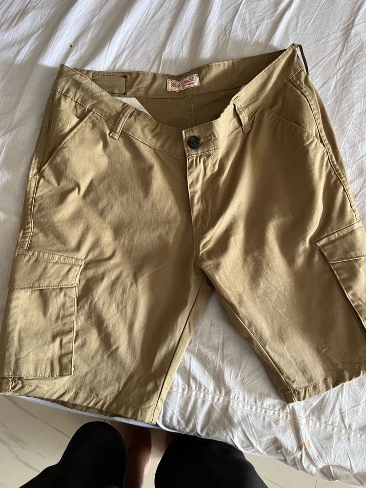 Khaki Cargo Shorts