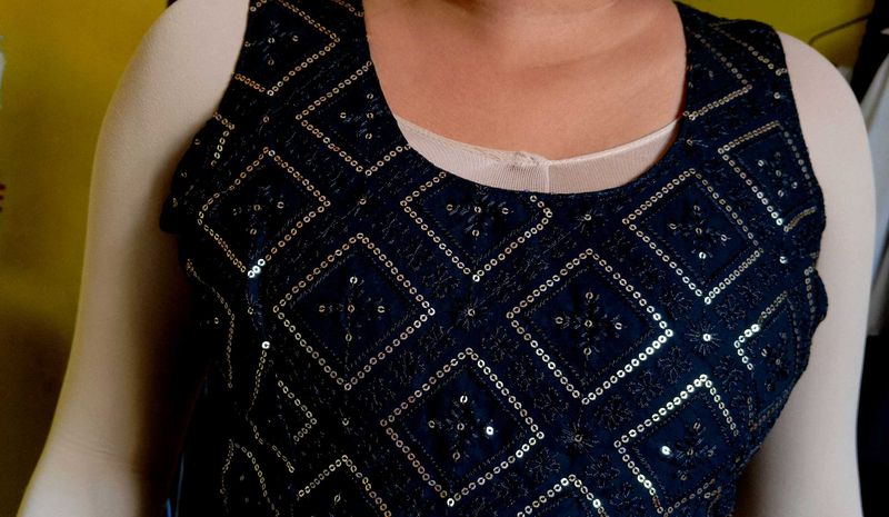 Sequin Sleeveless Blouse