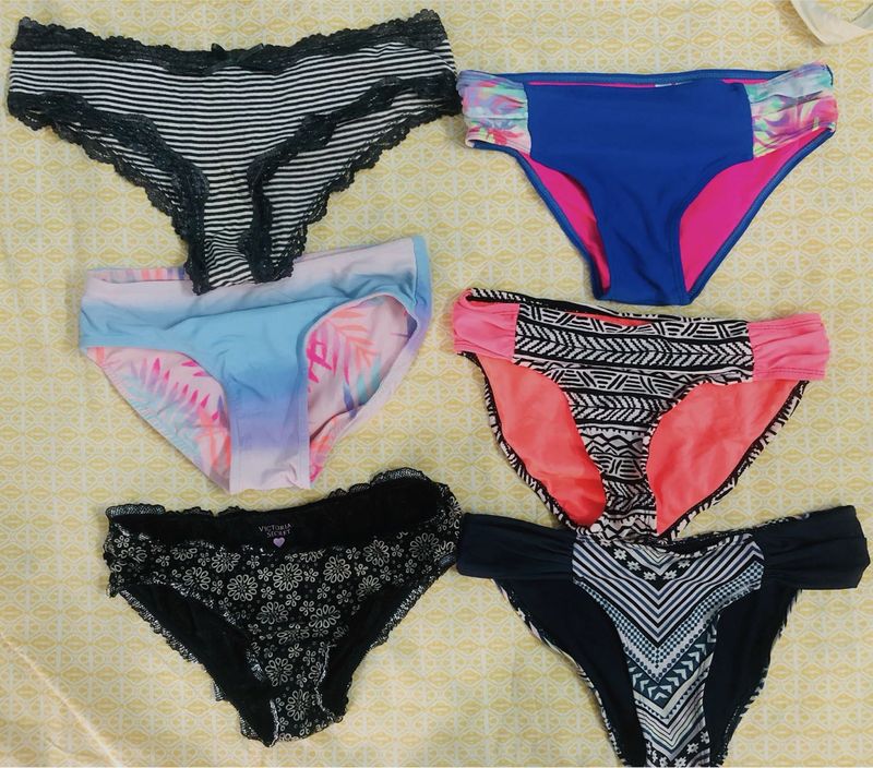 Bundle of 6 Branded Mix Bikini Bottoms