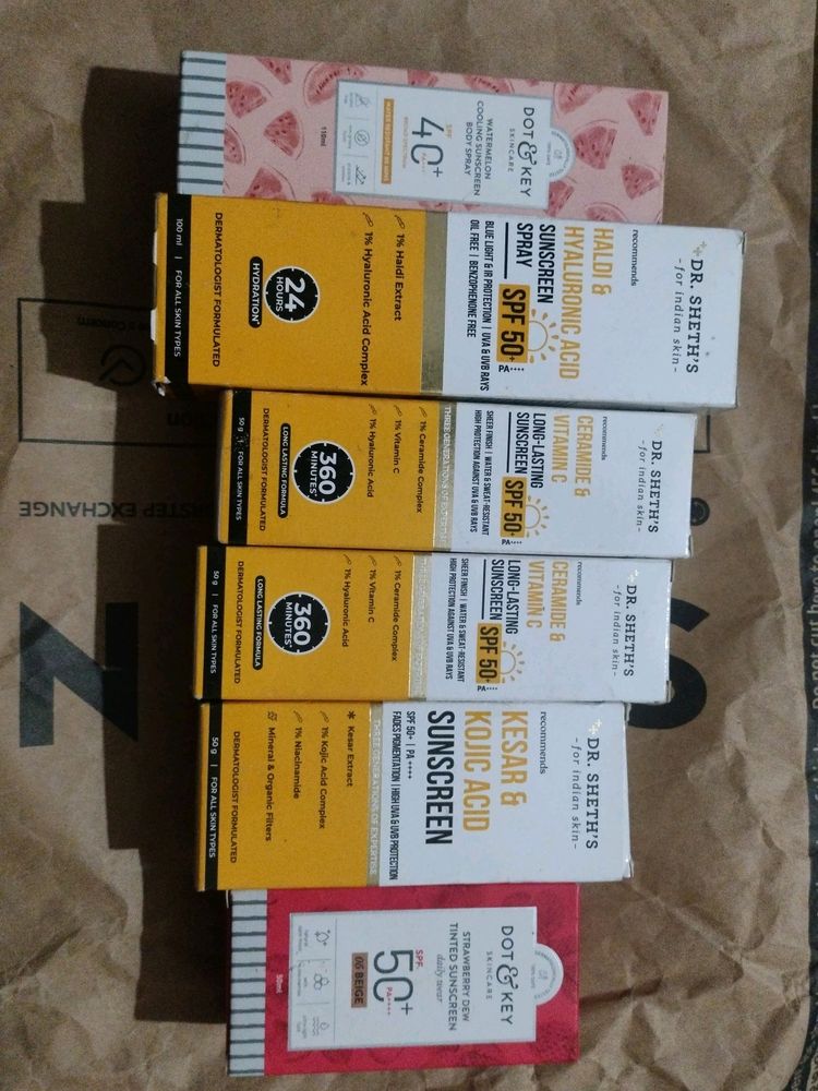 Dr Sheth's &amp; D&amp;K Sunscreen ~ 1 Piece Price