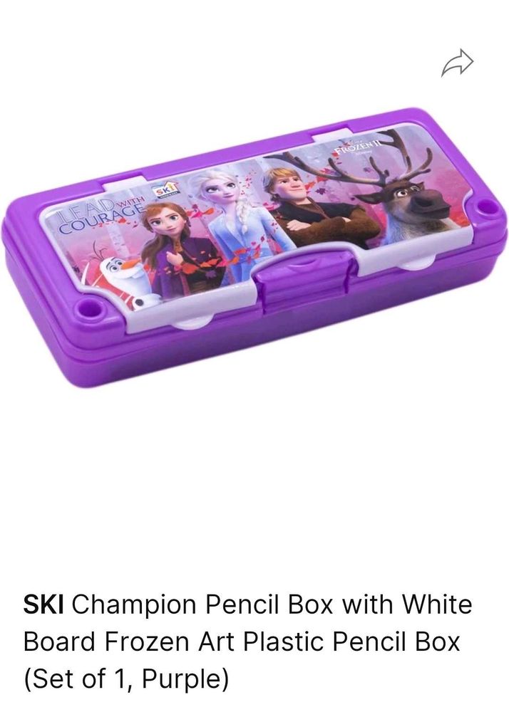 Pencil Box with White Board Frozen art
