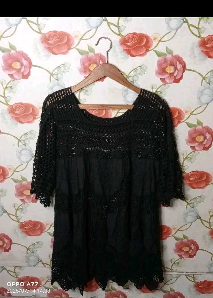 Combo 3 Elegant Black Lace Top