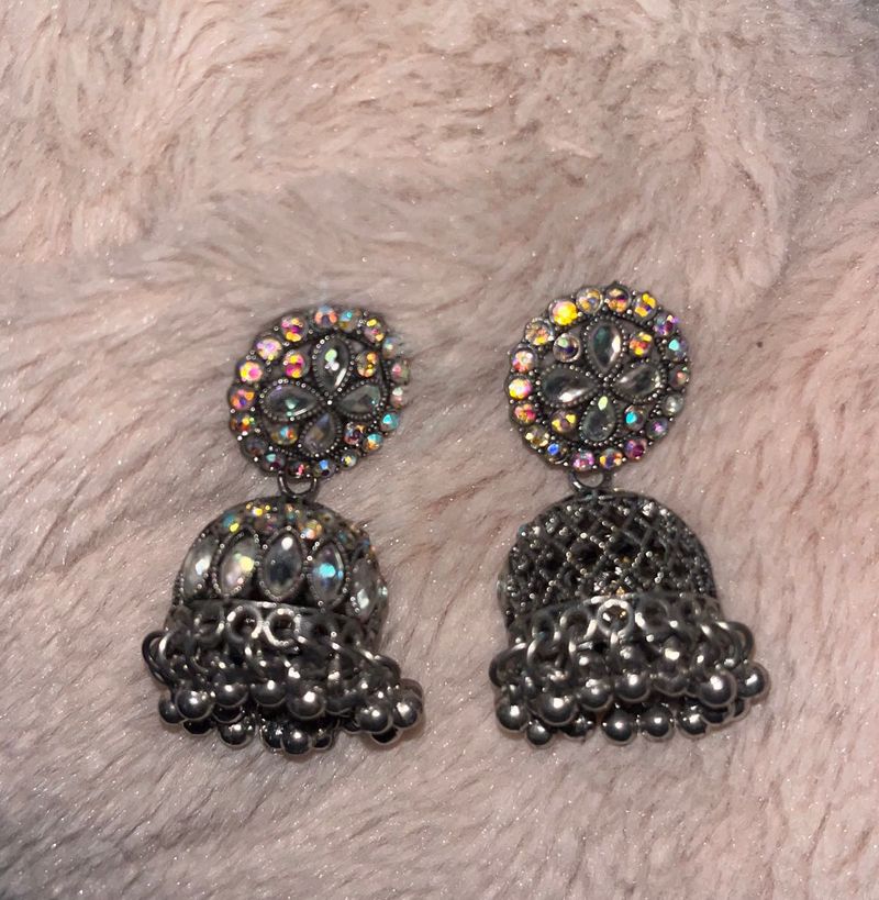 asthetic colourful Jhumka Earrings