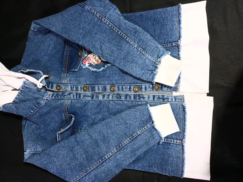 Cute Denim Hoodie Jacket