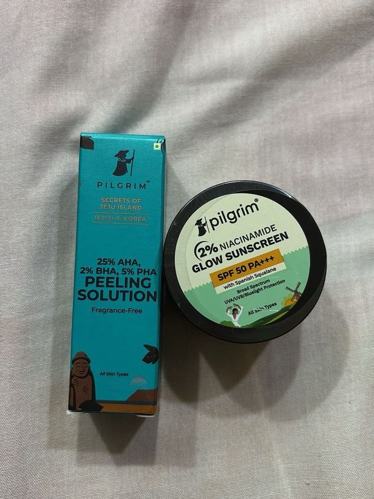 Pilgrim Peeling Solution &amp; Sunscreen