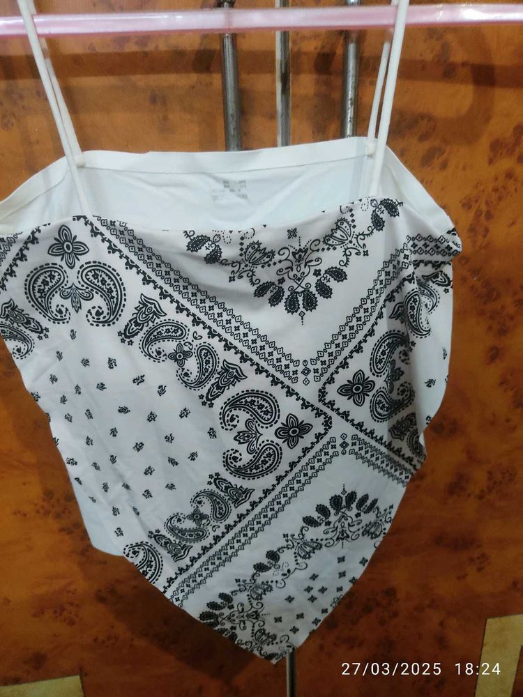 White Colour Tank Top