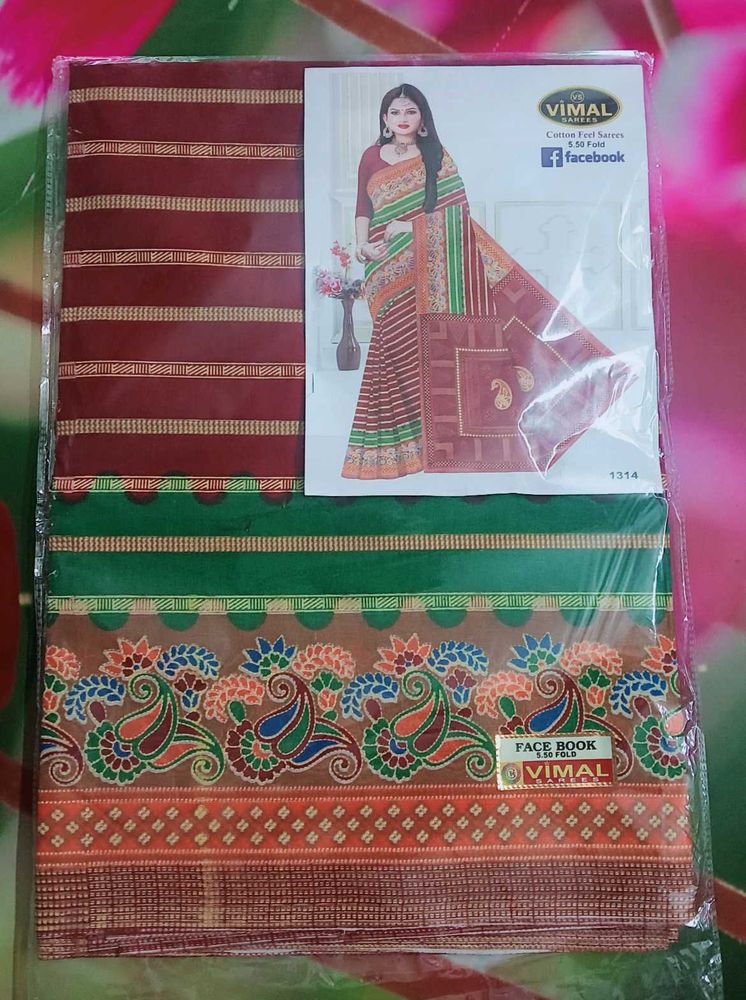 Vimal Brand New Cotton Saree Pack Of 2
