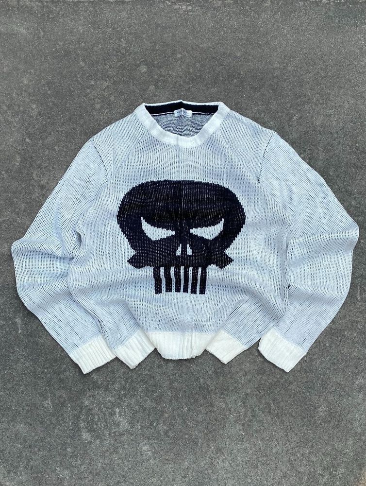Skull Print Sweater