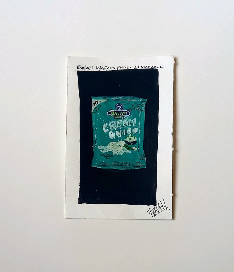 chips packet painting (comment for customized painting and drop the photo)