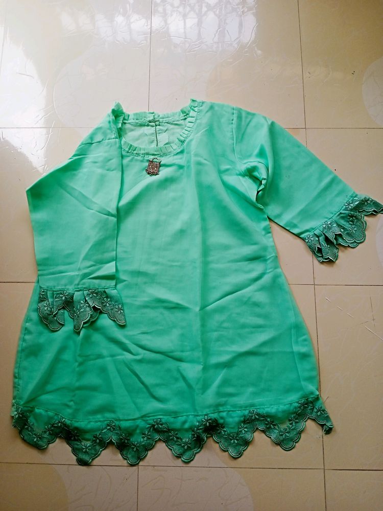 TEAL BLUE COLOUR TOP
