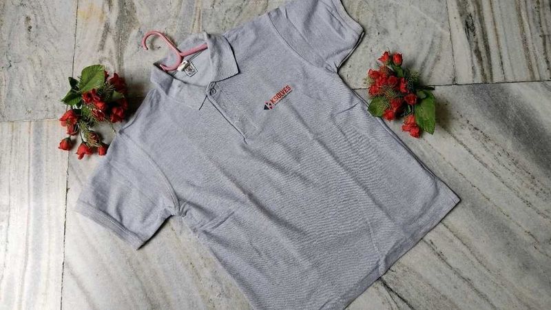 Casual Grey Polo Shirt