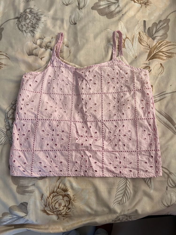 Pink Crop Top
