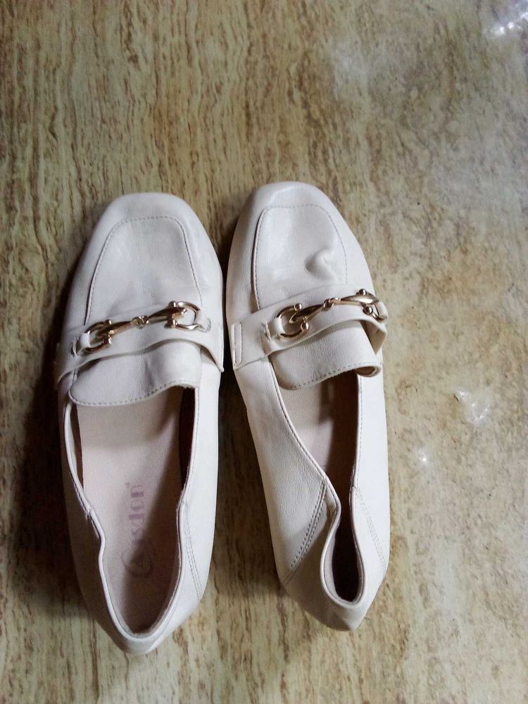 Beige Women Loafer