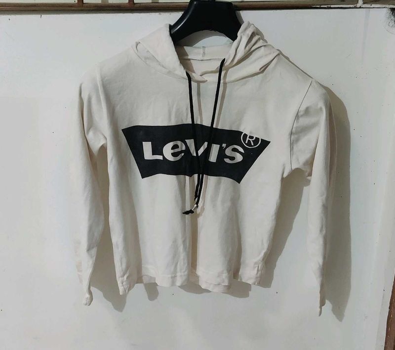 Levi's White Hoodie
