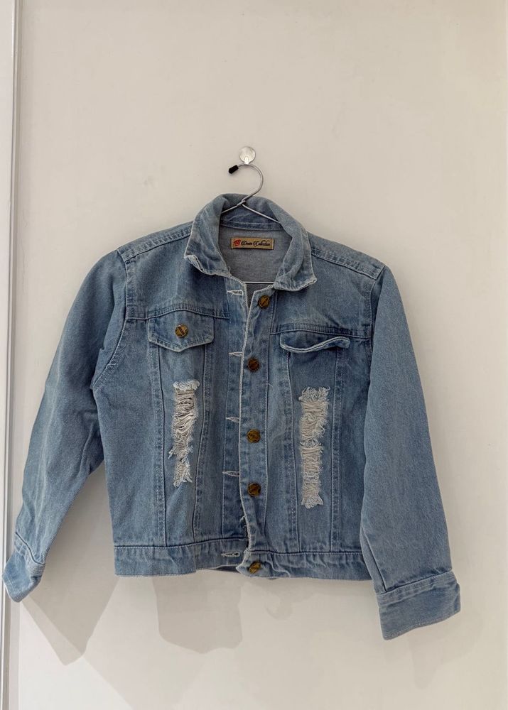 Distressed Denim Jacket