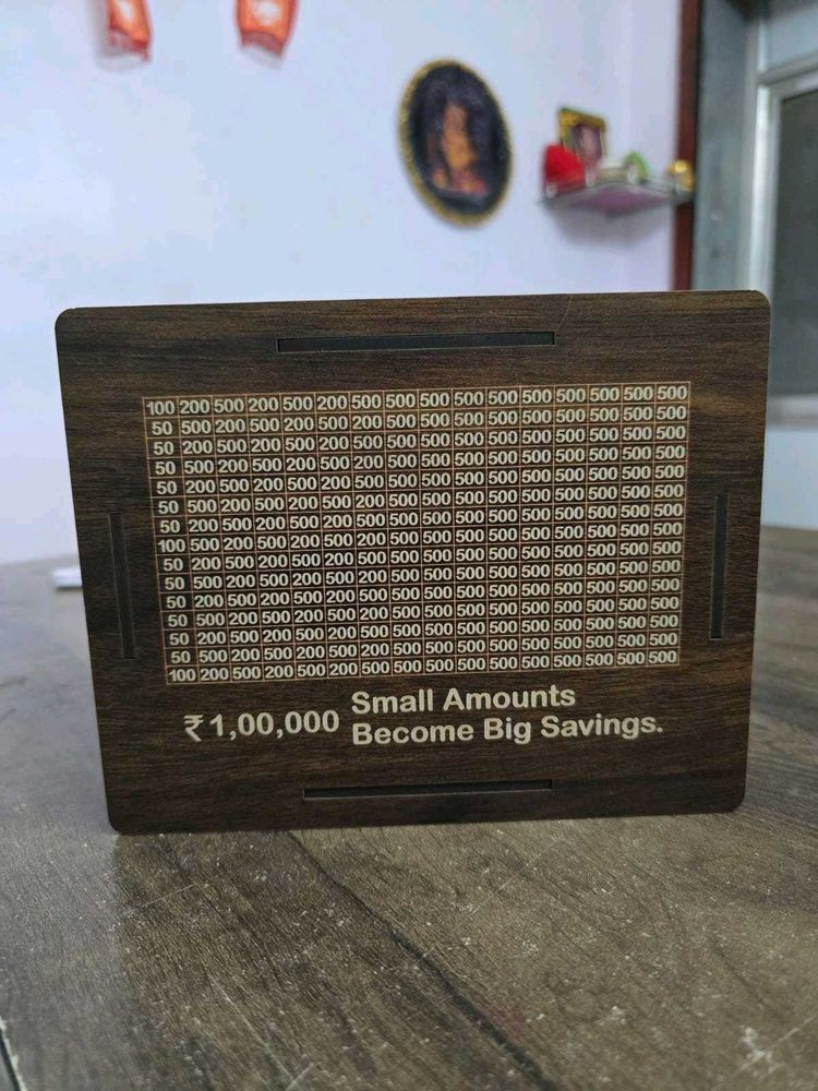 Wooden Money Saving Box