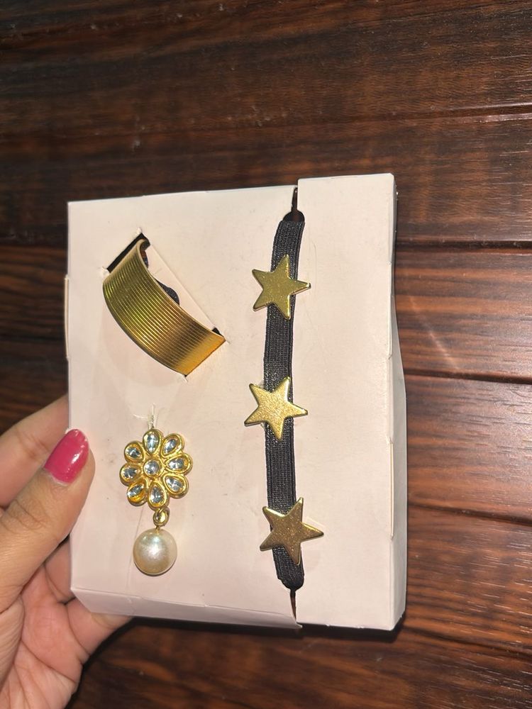 Hair Accessory Set - Gold Tone