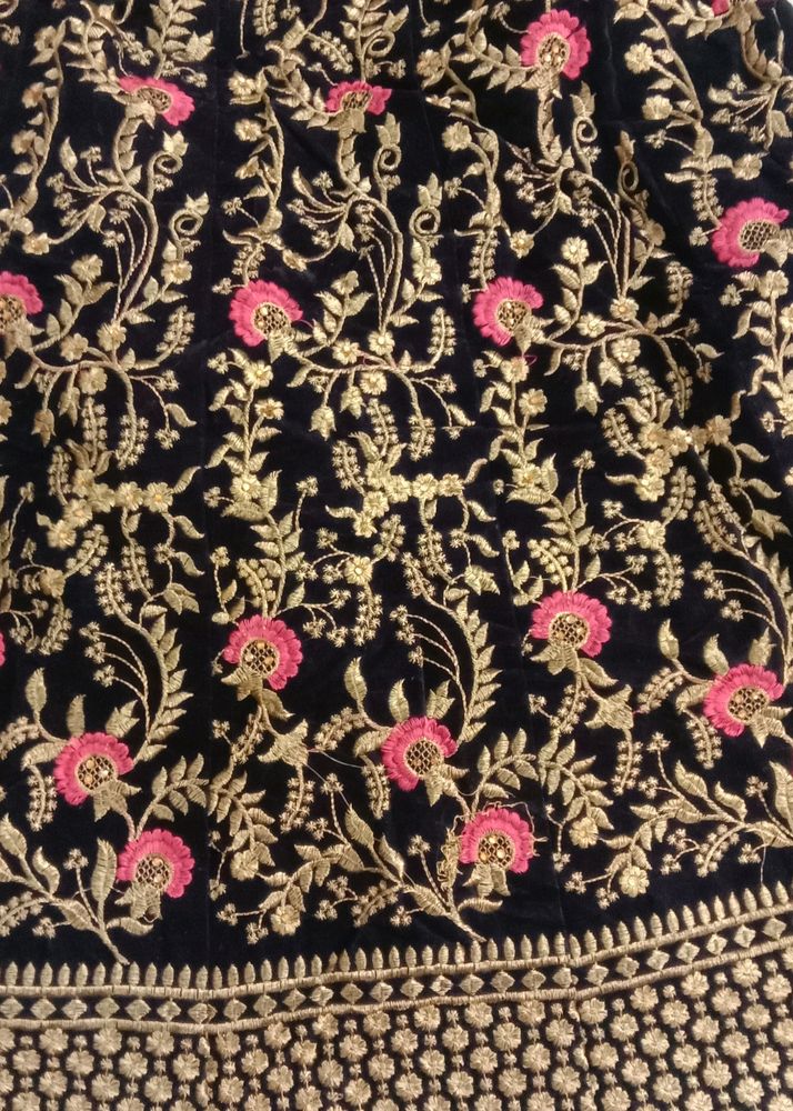Velvet Lahenga Choli