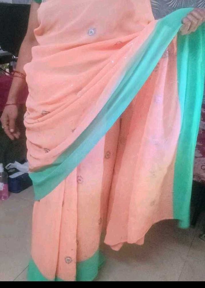 Double Shaded Colour Saree